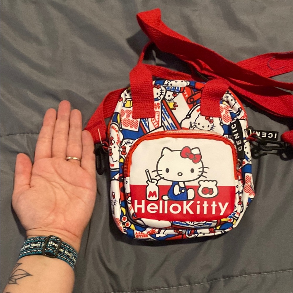 Hello Kitty Red and Blue Kids Shoulder Bag